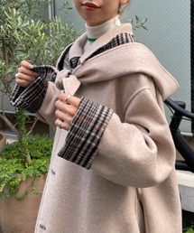 【SETアイテム】バラクラバ付リバーシブルウールオーバーコート