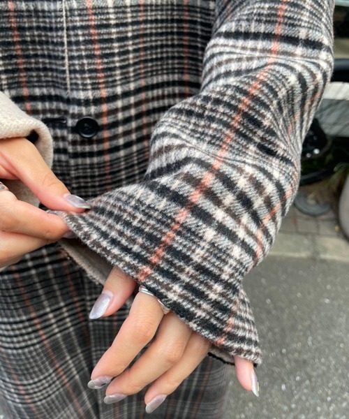 CIAOPANIC（チャオパニック）の「【SETアイテム】バラクラバ付リバーシブルウールオーバーコート（ステンカラーコート・レディース・ブラック/ブラウン・MEDIUM/SMALL）」の22枚目の写真