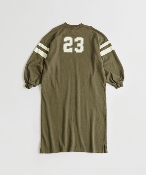 THE SHINZONE（ザ　シンゾーン）の「THE SHINZONE FOOT BALL OP 22MMSOP08（ワンピース・レディース・パープル/ブラウン/カーキ・FREE）」の2枚目の写真