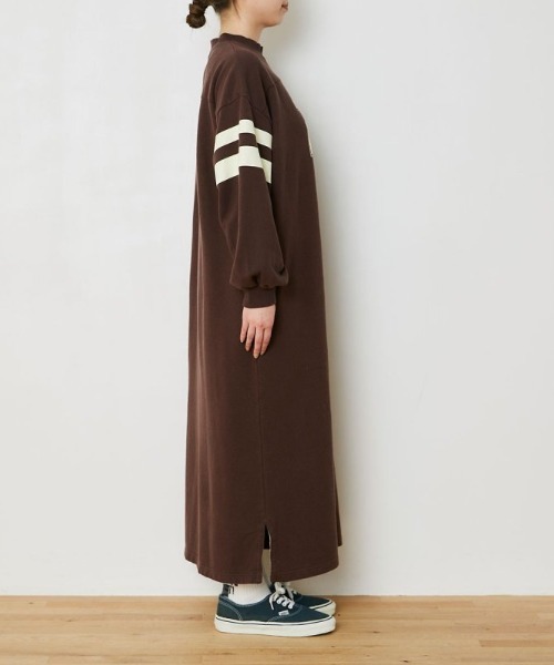 THE SHINZONE（ザ　シンゾーン）の「THE SHINZONE FOOT BALL OP 22MMSOP08（ワンピース・レディース・パープル/ブラウン/カーキ・FREE）」の6枚目の写真