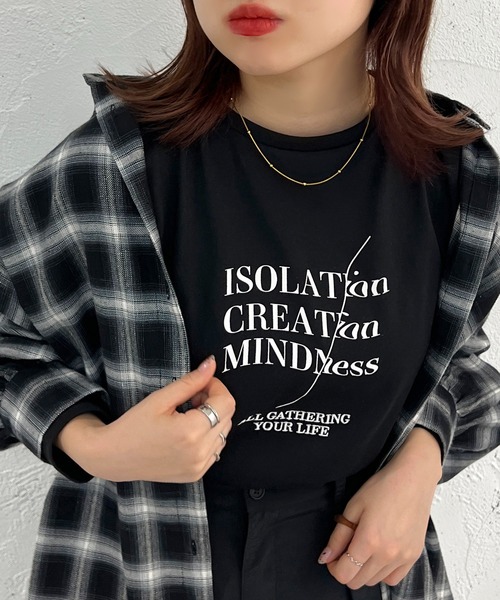 apres jour mignon（アプレジュールミニョン）の「アソートベーシックロンT【ZOZOTOWN限定アイテム】（Tシャツ/カットソー・レディース・ホワイト系その他/ブラック/ホワイト系その他2/ホワイト系その他3/ブルー/ベージュ系その他/ブラック系その他/オフホワイト/アイボリー・X-LARGE/フリー）」の13枚目の写真