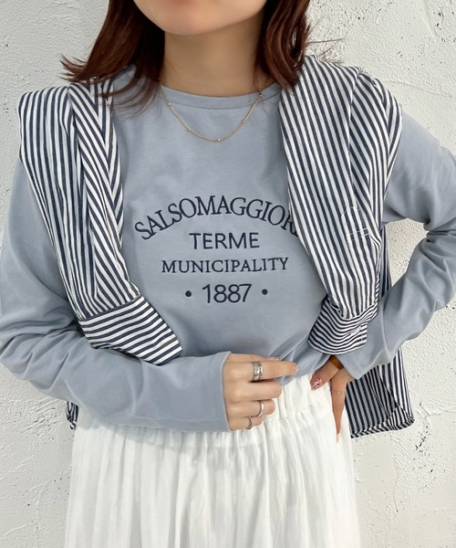 apres jour mignon（アプレジュールミニョン）の「アソートベーシックロンT【ZOZOTOWN限定アイテム】（Tシャツ/カットソー・レディース・ホワイト系その他/ブラック/ホワイト系その他2/ホワイト系その他3/ブルー/ベージュ系その他/ブラック系その他/オフホワイト/アイボリー・X-LARGE/フリー）」の20枚目の写真
