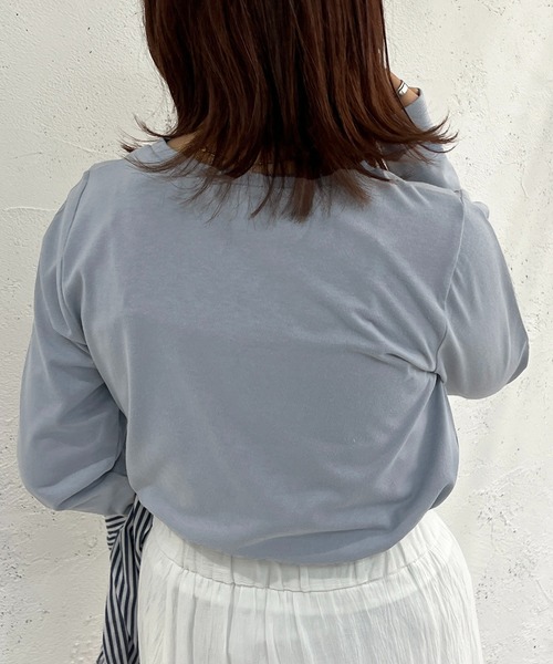 apres jour mignon（アプレジュールミニョン）の「アソートベーシックロンT【ZOZOTOWN限定アイテム】（Tシャツ/カットソー・レディース・ホワイト系その他/ブラック/ホワイト系その他2/ホワイト系その他3/ブルー/ベージュ系その他/ブラック系その他/オフホワイト/アイボリー・X-LARGE/フリー）」の22枚目の写真