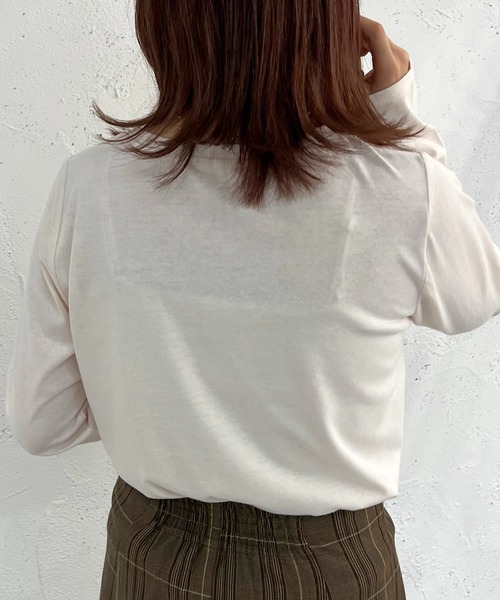apres jour mignon（アプレジュールミニョン）の「アソートベーシックロンT【ZOZOTOWN限定アイテム】（Tシャツ/カットソー・レディース・ホワイト系その他/ブラック/ホワイト系その他2/ホワイト系その他3/ブルー/ベージュ系その他/ブラック系その他/オフホワイト/アイボリー・X-LARGE/フリー）」の17枚目の写真