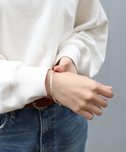 ieLS（イエルズ）の「「ieLS」SV925　シンプル　サークルブレスレット（ブレスレット・メンズ・シルバー・ONE SIZE）」の4枚目の写真
