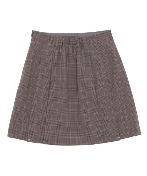 Cheek（チーク）の「タックミニスカート（スカート・レディース・グレー/チャコールグレー/ベージュ・SMALL/MEDIUM）」の4枚目の写真