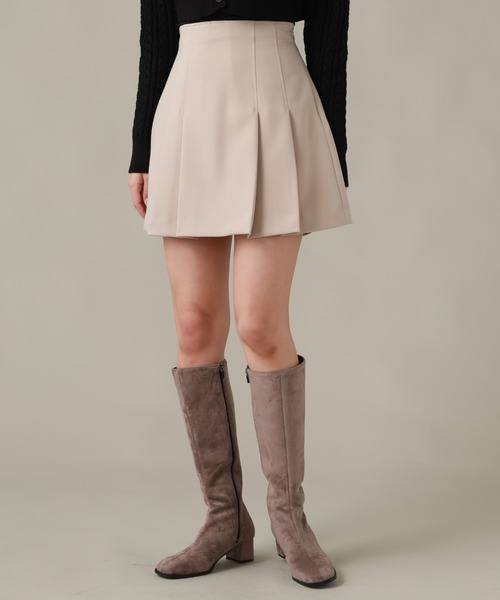 Cheek（チーク）の「タックミニスカート（スカート・レディース・グレー/チャコールグレー/ベージュ・SMALL/MEDIUM）」の18枚目の写真