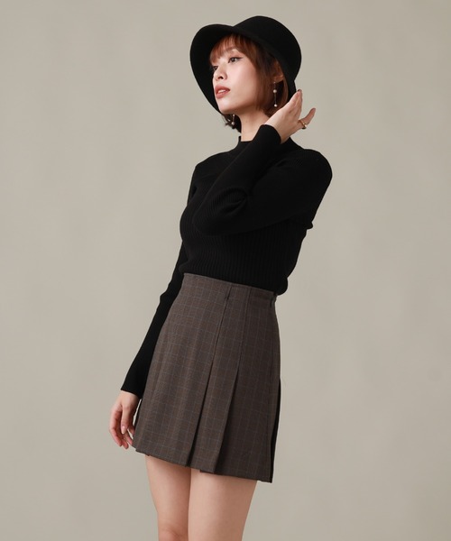 Cheek（チーク）の「タックミニスカート（スカート・レディース・グレー/チャコールグレー/ベージュ・SMALL/MEDIUM）」の19枚目の写真