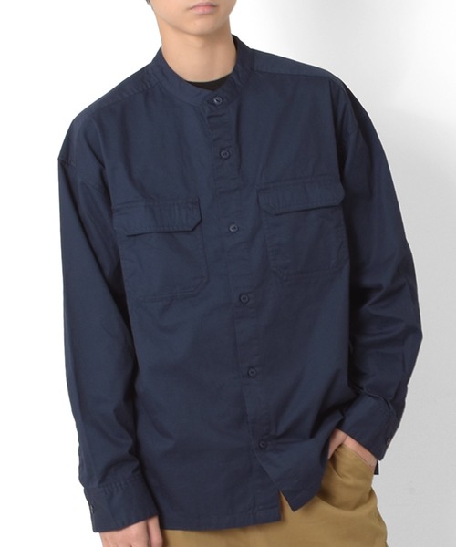 GLAZOS（グラソス）の「ミリタリー長袖シャツ（シャツ/ブラウス・キッズ・ネイビー/ベージュ/カーキ・140cm/170cm/160cm/150cm）」の3枚目の写真