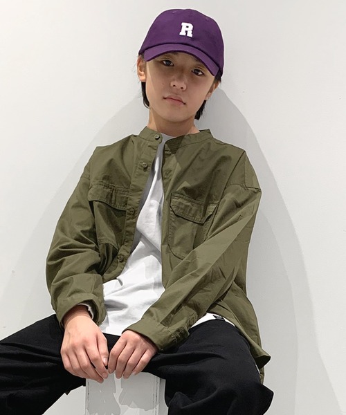 GLAZOS（グラソス）の「ミリタリー長袖シャツ（シャツ/ブラウス・キッズ・ネイビー/ベージュ/カーキ・140cm/170cm/160cm/150cm）」の12枚目の写真