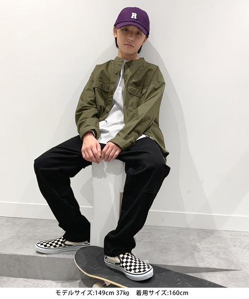 GLAZOS（グラソス）の「ミリタリー長袖シャツ（シャツ/ブラウス・キッズ・ネイビー/ベージュ/カーキ・140cm/170cm/160cm/150cm）」の18枚目の写真