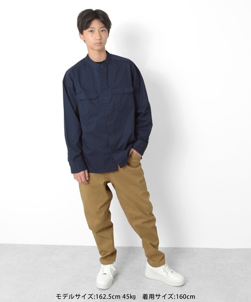 GLAZOS（グラソス）の「ミリタリー長袖シャツ（シャツ/ブラウス・キッズ・ネイビー/ベージュ/カーキ・140cm/170cm/160cm/150cm）」の21枚目の写真