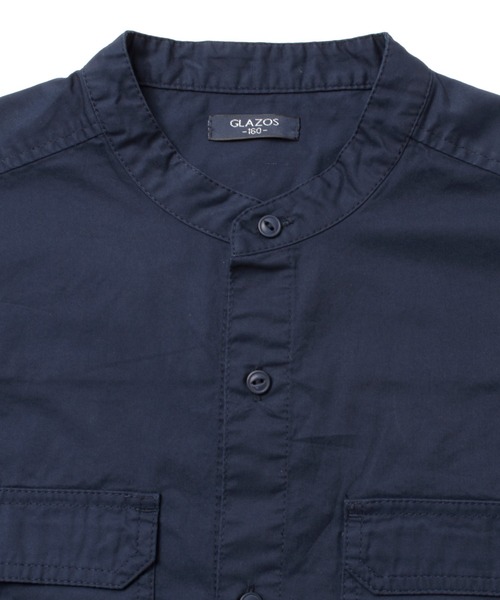 GLAZOS（グラソス）の「ミリタリー長袖シャツ（シャツ/ブラウス・キッズ・ネイビー/ベージュ/カーキ・140cm/170cm/160cm/150cm）」の13枚目の写真