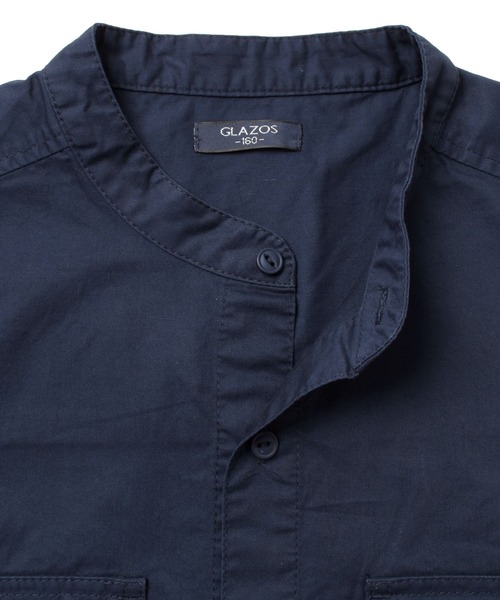 GLAZOS（グラソス）の「ミリタリー長袖シャツ（シャツ/ブラウス・キッズ・ネイビー/ベージュ/カーキ・140cm/170cm/160cm/150cm）」の19枚目の写真