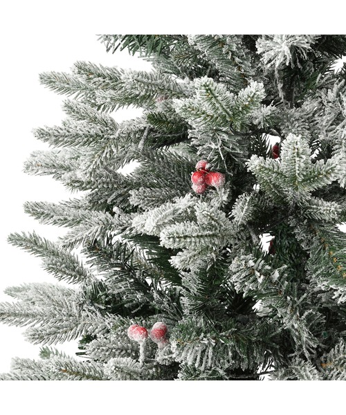 セール】LED140球付き クリスマスツリー スノー 120㎝ グリーン