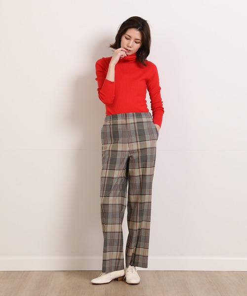 INED(イネド)の「ウールブレンドセミワイドパンツ(その他パンツ・レディース・その他2/その他7/ネイビー/オフホワイト/アイボリー・7号/9号/5号/11号)」の12枚目の写真