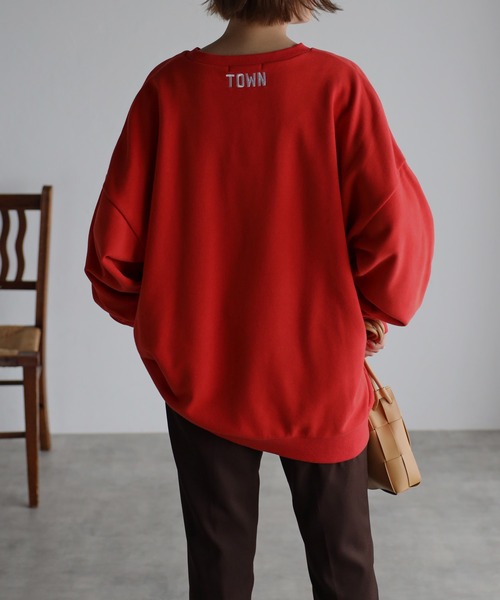 Bonjour Sagan（ボンジュールサガン）の「TOWN19ロゴスウェット（スウェット・レディース・ネイビー/ライトグレー/レッド・FREE）」の20枚目の写真