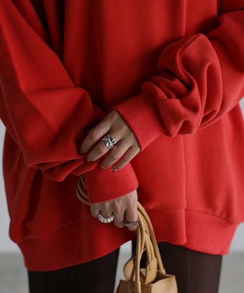 Bonjour Sagan（ボンジュールサガン）の「TOWN19ロゴスウェット（スウェット・レディース・ネイビー/ライトグレー/レッド・FREE）」の17枚目の写真