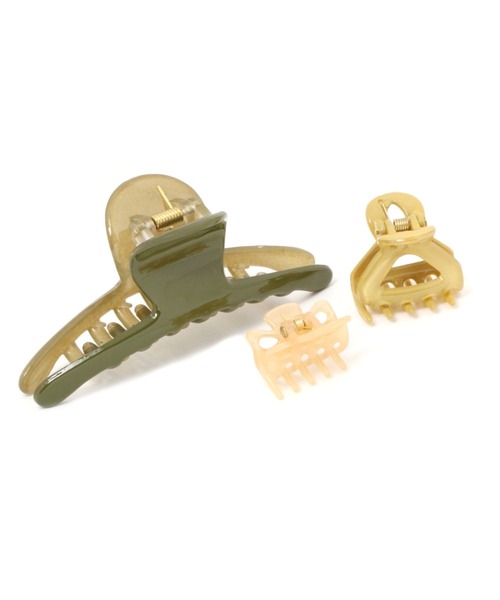 LEPSIM(レプシィム)の「3セットバンスクリップ 168285(バレッタ/ヘアクリップ・レディース・ライトブルー/ベージュ/ライトグリーン・ONE SIZE)」の11枚目の写真