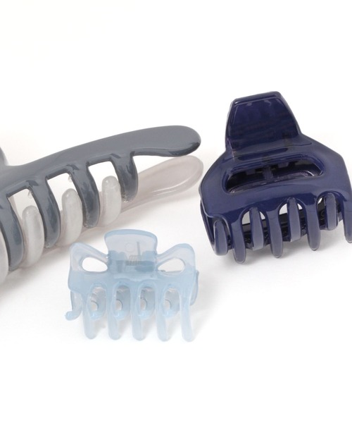 LEPSIM(レプシィム)の「3セットバンスクリップ 168285(バレッタ/ヘアクリップ・レディース・ライトブルー/ベージュ/ライトグリーン・ONE SIZE)」の6枚目の写真