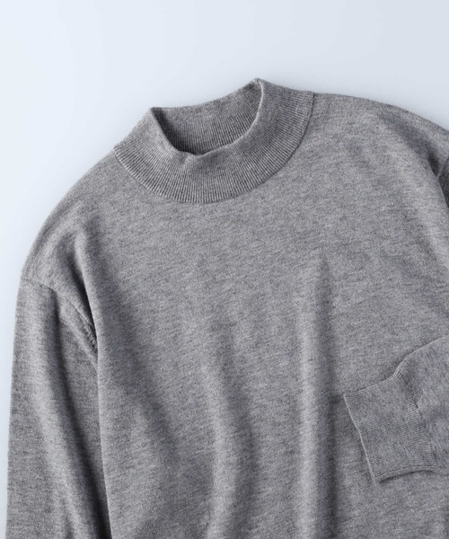 Salt&Pepper（ソルトアンドペッパー）の「【Salt&Pepper】モックネックニット（ニット/セーター・メンズ・グレー/ブラック/オフホワイト・L/XL/M）」の21枚目の写真