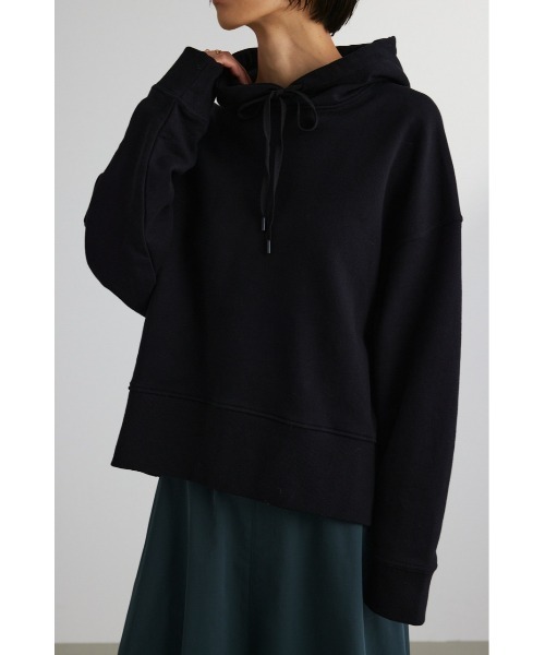 STYLEMIXER（スタイルミキサー）の「ワイドリブスウェットフーディ（スウェット・レディース・ブラック/ホワイト/ダークオレンジ・FREE）」の16枚目の写真