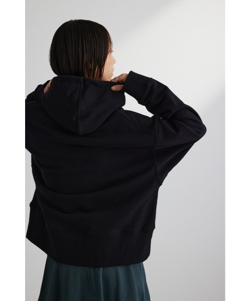 STYLEMIXER（スタイルミキサー）の「ワイドリブスウェットフーディ（スウェット・レディース・ブラック/ホワイト/ダークオレンジ・FREE）」の17枚目の写真