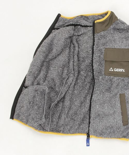 GERRY（ジェリー）の「【30】〔GERRY/ジェリー〕ボアフリース フルジップ スタンドジャケット（ブルゾン・キッズ・ブラック/グレー/カーキ・150/140/130/160）」の19枚目の写真