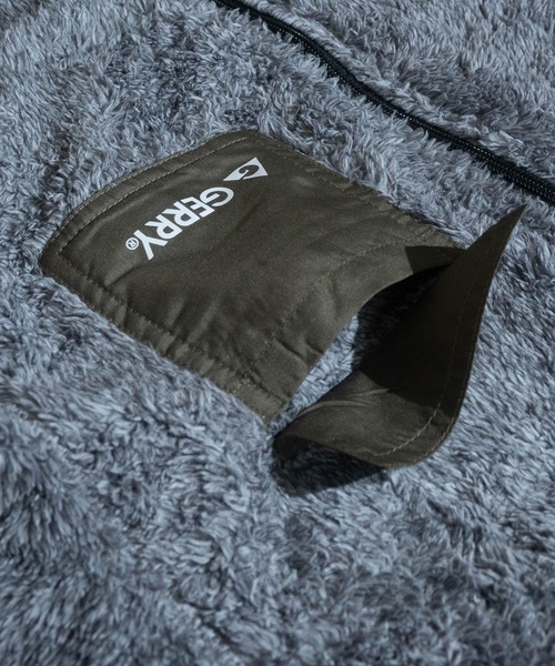 GERRY（ジェリー）の「【30】〔GERRY/ジェリー〕ボアフリース フルジップ スタンドジャケット（ブルゾン・キッズ・ブラック/グレー/カーキ・150/140/130/160）」の8枚目の写真