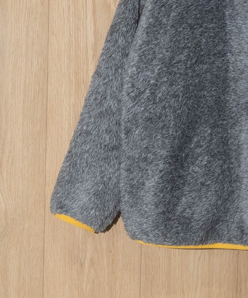 GERRY（ジェリー）の「【30】〔GERRY/ジェリー〕ボアフリース フルジップ スタンドジャケット（ブルゾン・キッズ・ブラック/グレー/カーキ・150/140/130/160）」の6枚目の写真