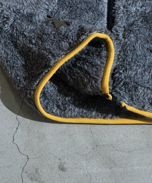 GERRY（ジェリー）の「【30】〔GERRY/ジェリー〕ボアフリース フルジップ スタンドジャケット（ブルゾン・キッズ・ブラック/グレー/カーキ・150/140/130/160）」の12枚目の写真