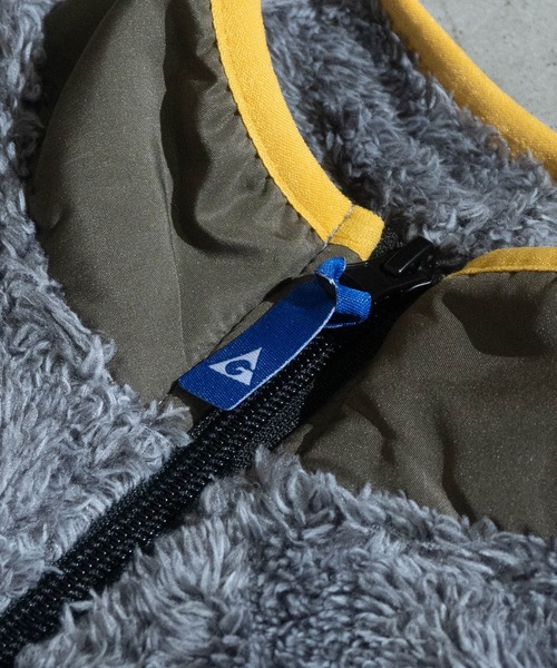 GERRY（ジェリー）の「【30】〔GERRY/ジェリー〕ボアフリース フルジップ スタンドジャケット（ブルゾン・キッズ・ブラック/グレー/カーキ・150/140/130/160）」の7枚目の写真