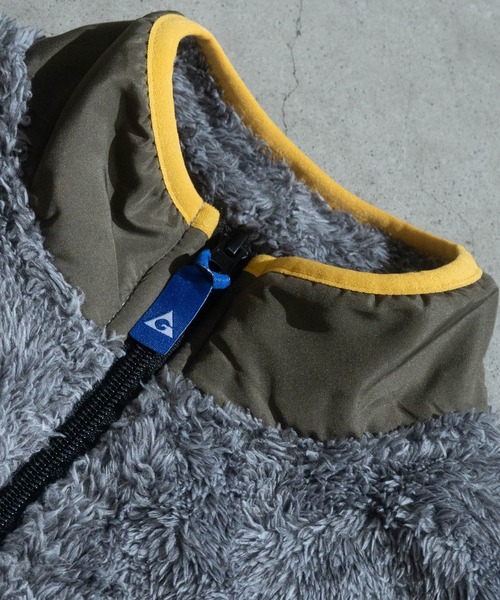 GERRY（ジェリー）の「【30】〔GERRY/ジェリー〕ボアフリース フルジップ スタンドジャケット（ブルゾン・キッズ・ブラック/グレー/カーキ・150/140/130/160）」の15枚目の写真