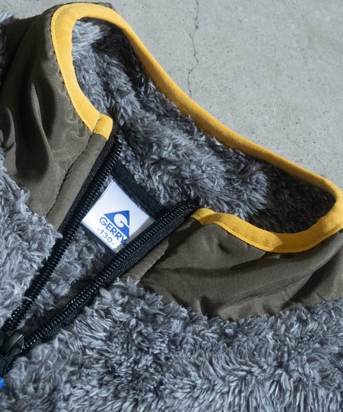 GERRY（ジェリー）の「【30】〔GERRY/ジェリー〕ボアフリース フルジップ スタンドジャケット（ブルゾン・キッズ・ブラック/グレー/カーキ・150/140/130/160）」の16枚目の写真