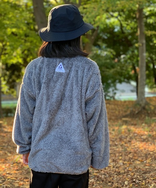 GERRY（ジェリー）の「【30】〔GERRY/ジェリー〕ボアフリース フルジップ スタンドジャケット（ブルゾン・キッズ・ブラック/グレー/カーキ・150/140/130/160）」の21枚目の写真