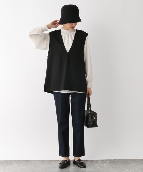 GLOBAL WORK（グローバルワーク）の「深Vネックベスト/170849（ベスト