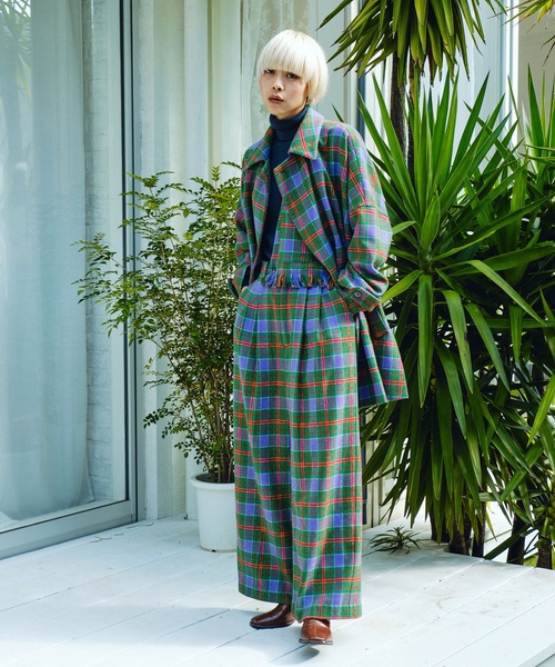 moyan ecri（モヤン エクリ）の「オーバーサイズチェックコート