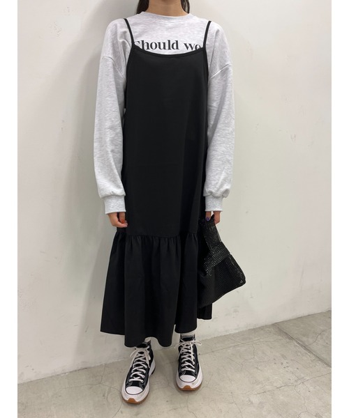 PHILLY(フィリー)の「マーメイドキャミワンピース(ワンピース・レディース・ブラック/レオパード・FREE)」の3枚目の写真