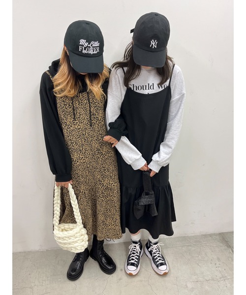 PHILLY(フィリー)の「マーメイドキャミワンピース(ワンピース・レディース・ブラック/レオパード・FREE)」の13枚目の写真