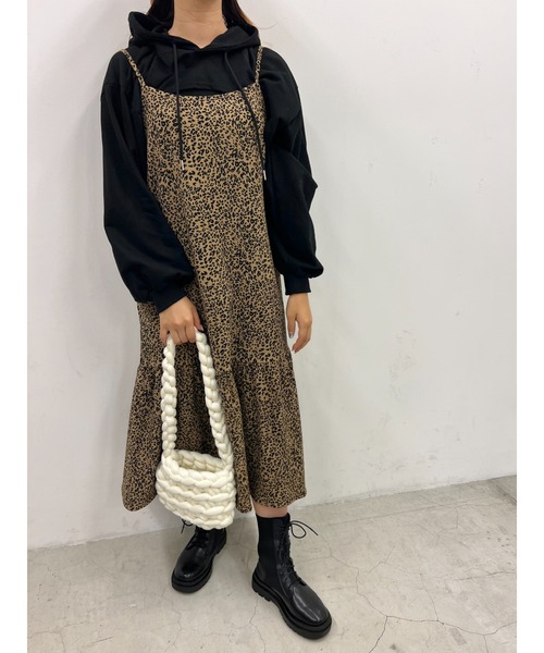 PHILLY(フィリー)の「マーメイドキャミワンピース(ワンピース・レディース・ブラック/レオパード・FREE)」の8枚目の写真