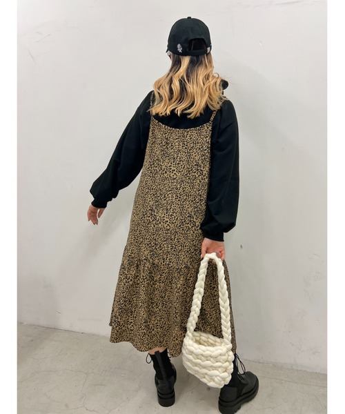 PHILLY(フィリー)の「マーメイドキャミワンピース(ワンピース・レディース・ブラック/レオパード・FREE)」の12枚目の写真