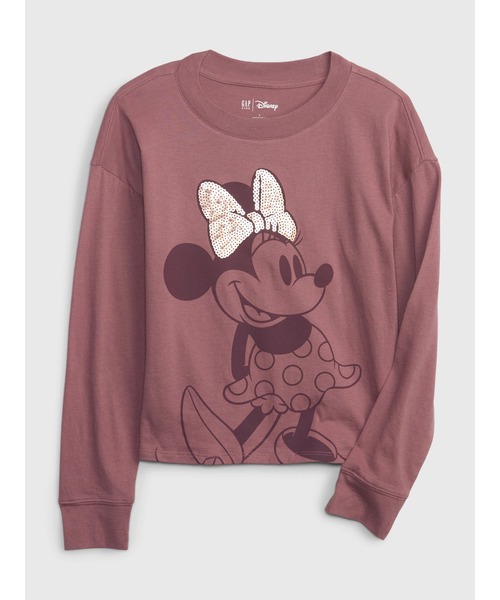GAP（ギャップ）の「GapKids ミッキーマウスとミニーマウス グラフィックTシャツ（Tシャツ/カットソー・キッズ・ピンク/ピンク系その他・XXL/M/S/XS/XL/L）」の2枚目の写真