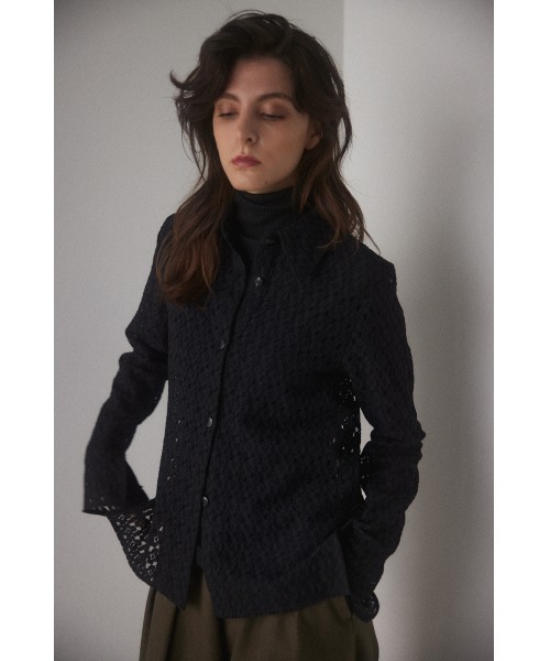 BLACK BY MOUSSY（ブラックバイマウジー）の「lace shirt(レース