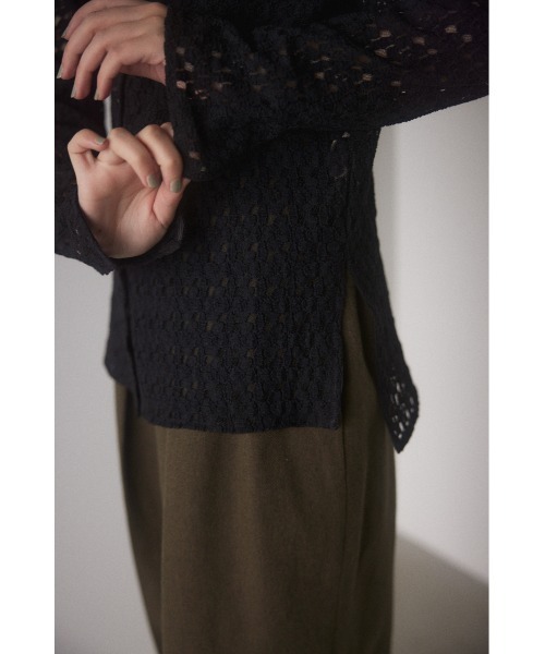 BLACK BY MOUSSY（ブラックバイマウジー）の「lace shirt(レース