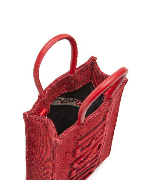 DIESEL(ディーゼル)の「ユニセックス デニム ミニバッグ(ハンドバッグ・レディース・レッド・UNI)」の3枚目の写真