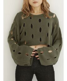 MURUA | クロップドメッシュニット(ニット/セーター)