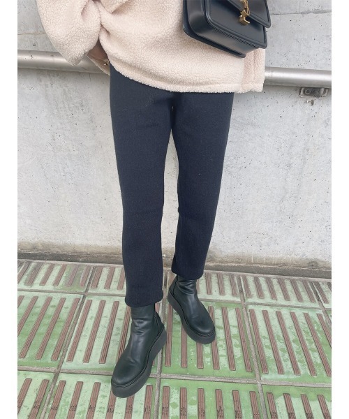 HEILIS（ヘイリス）の「アルパカタッチニットパンツ / ニットパンツ ジョガーパンツ（その他パンツ・レディース・キャメル/ピンク/ブラック・FREE）」の6枚目の写真