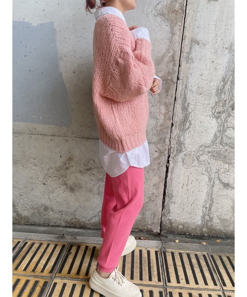 HEILIS（ヘイリス）の「アルパカタッチニットパンツ / ニットパンツ ジョガーパンツ（その他パンツ・レディース・キャメル/ピンク/ブラック・FREE）」の14枚目の写真