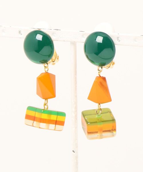 MARION GODART（マリオンゴダール）の「【MARION GODART（マリオンゴダール）】ラスタカラーイヤリング（イヤリング・レディース・グリーン・FREE）」の14枚目の写真