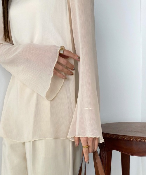 bibiy FLARESHEERTOP フレアシアートップス Bibiy FLEUR SHEER TOP シアートップス - メルカリ